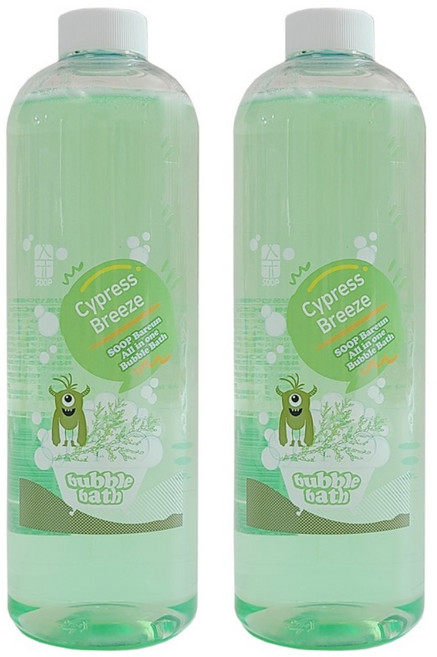 숲바른 버블바스 편백브리즈(편백향), 2개, 1L