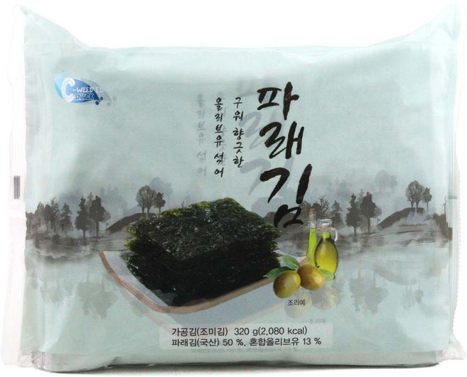 씨위드 올리브유 파래김, 8개