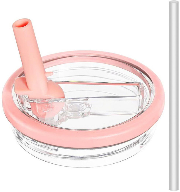 LJ [1+1]텀블러 호환 밀페뚜껑 887/1180ml 텀블러 뚜껑 교체용, 1세트, 1180ml, 핑크