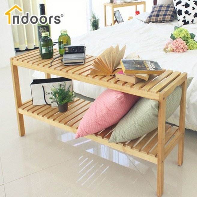 원목 선반형 신발장 2단 1000 [인도어스], 1개