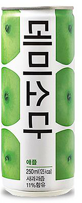 데미소다 애플, 250ml, 1개