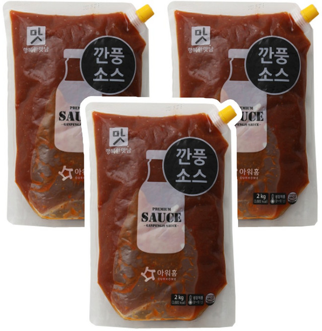 [먹깨비네] 아워홈 깐풍 소스 2kg 대용량소스, 3개
