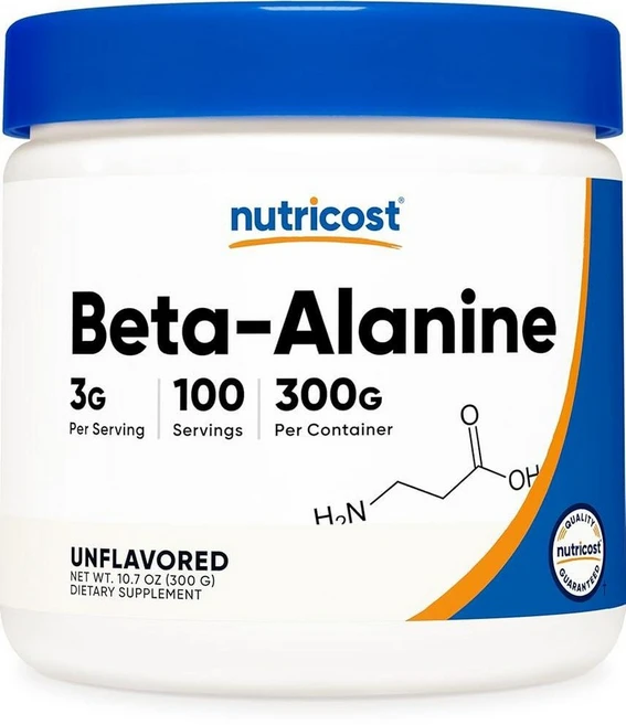 Nutricost 베타 알라닌 파우더 300g (10.7온스) - 1회 제공량당 3g 205587, 10.6온스(1개), 1개 - 쿠팡