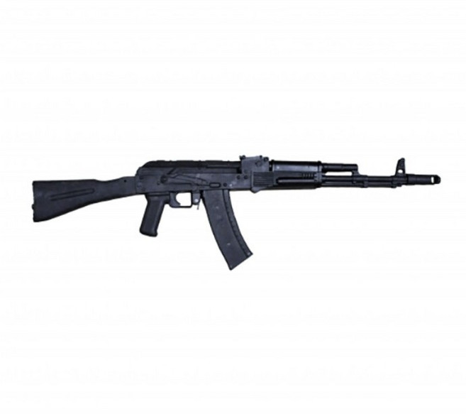 무스포 고무모형 소총 AK-74, 1개, 블랙