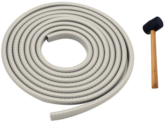 오토바이 윈드스크린몰딩 헬멧 카울치마 윈드가드 (5M+고무망치), 그레이5M+고무망치, 1개