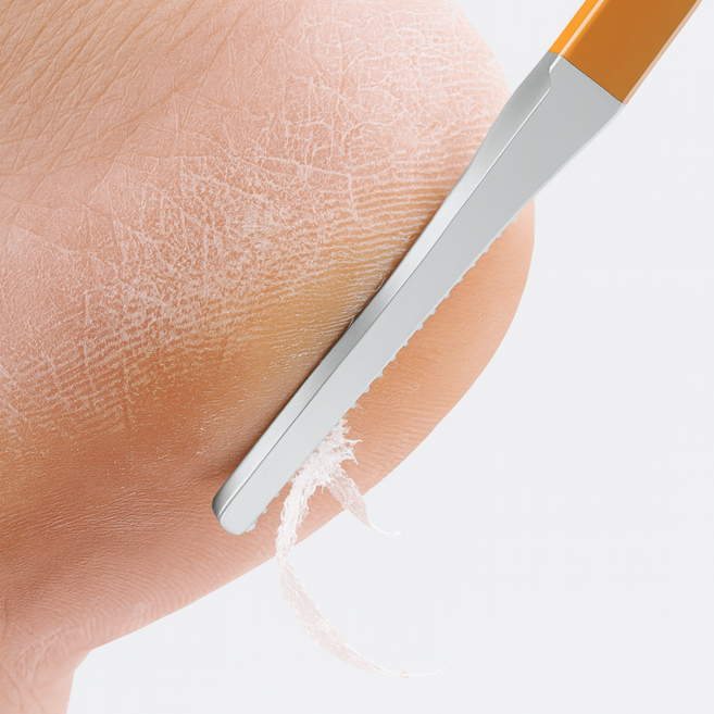 미끄럼 방지 손잡이형 발 관리 굳은살 제거 도구 2p 세트, 1세트