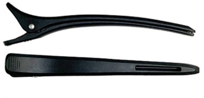 루시피 탄소 헤어 핀셋 (블랙/6pcs)/헤어클립/집게핀, 1세트