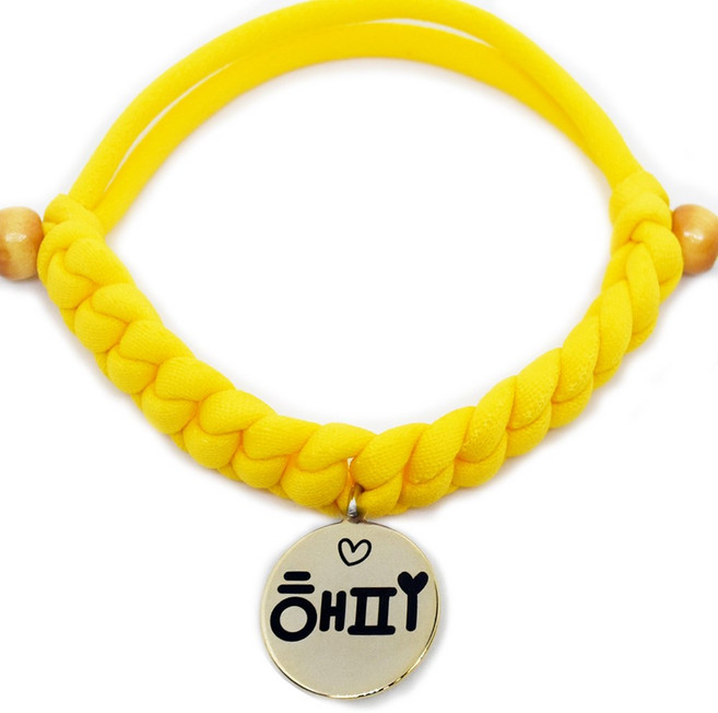 펫츠룩 가볍고예쁜 강아지 고양이 인식표 목걸이, 09데일리옐로, 1개