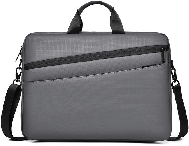 Wiseha 대용량 캐주얼 노트북 가방 전면보호 직장인 백팩 크로스백 숄더백 17.3인치, 그레이
