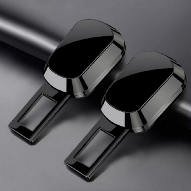 아크배라 프리미엄 안전벨트 연장클립 전차종호환, 2개, 다크그레이