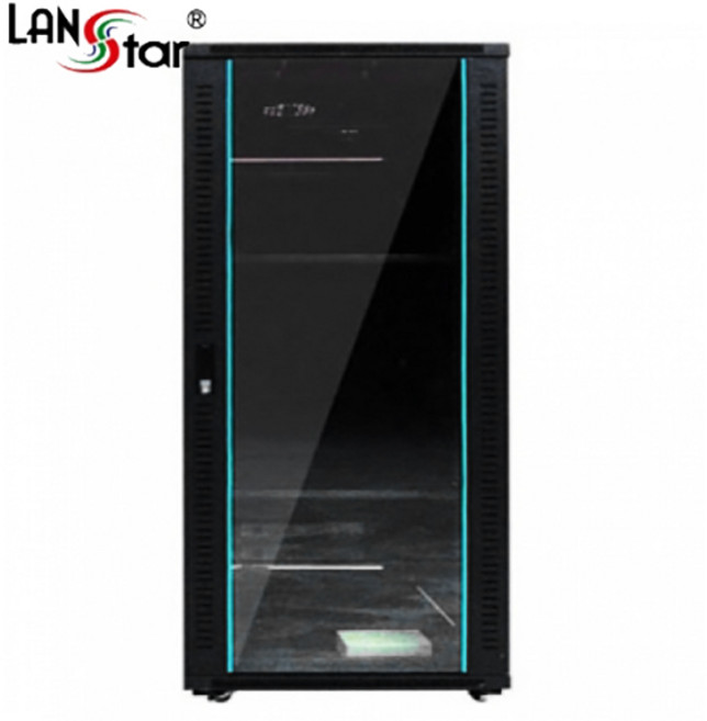 랜스타 서버랙 검정 22U 1200x1000x600 통신랙 LS-1200HS, 1개