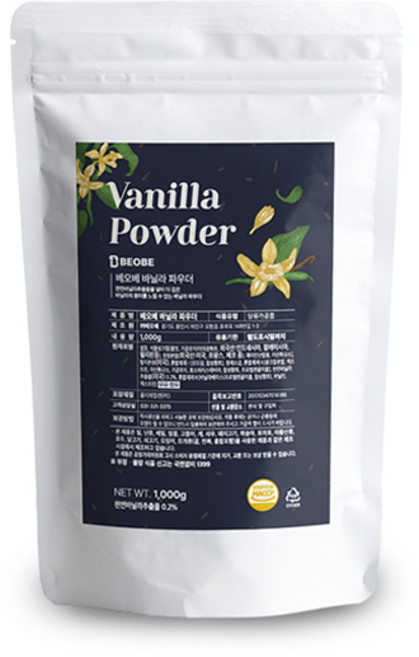 베오베 바닐라 파우더, 1kg, 1개입, 3개
