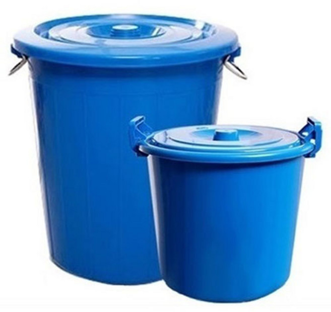 만능용기 파란용기 행사장휴지통 대용량물통 용기운반구 청색용기 운반카, 1개, 4번 만능용기 37L