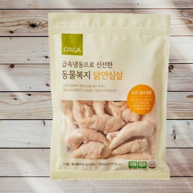 올가 우리아이 밥반찬 급속냉동으로 신선한 동물복지 닭안심살 무항생제 건강한끼 1kg, 1개