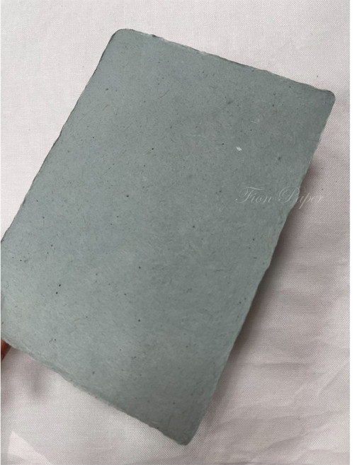 Fion 手抄明信片120g 米色再生紙 11.5x16cm 手感紙 美術紙, 1個, 藍灰色