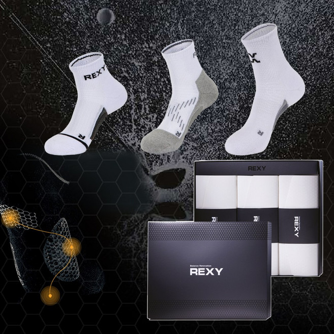 렉시 골프양말 골라담아 3족세트, 04_복합 화이트 3족세트, 1개
