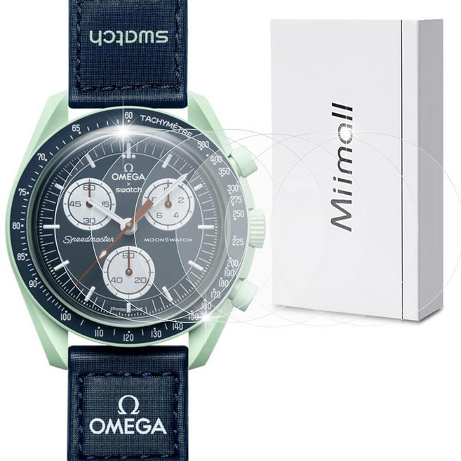 Miimall (6팩) 오메가 X SWATCH 바이오세라믹 MOONSWATCH 액정보호필름과 호환 부드러운 TPU 긁힘 방지 버블 프리 HD 투명 액정보호필름 OMEGA 문워