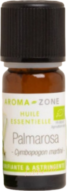 AROMA ZONE 玫瑰草精油 法國原裝進口 10ml (Cymbopogon Martinii) 保濕舒緩肌膚 效期2029/05, 1個