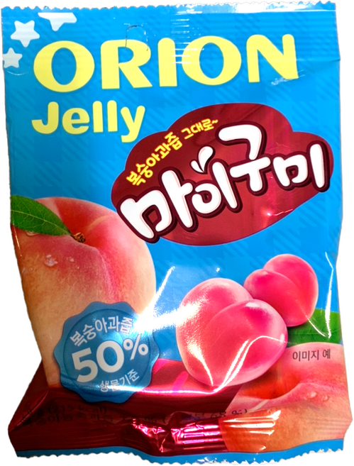 오리온 복숭아과즙 그대로 마이구미, 66g, 1개