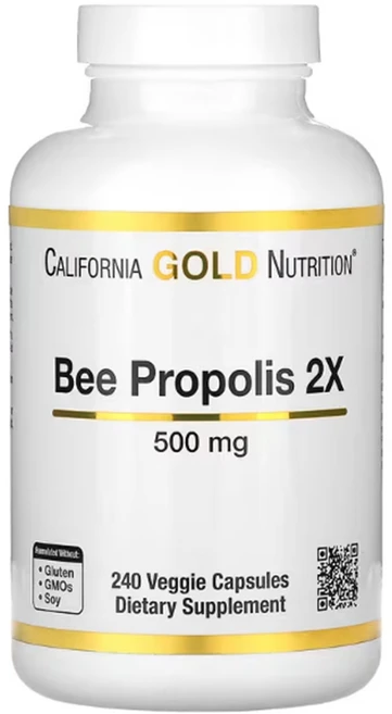캘리포니아골드뉴트리션 비 프로폴리스2X 500mg 240정 California Gold Nutrition Bee Propolis 2X 500mg 240 Capsules, 1세트 - 쿠팡