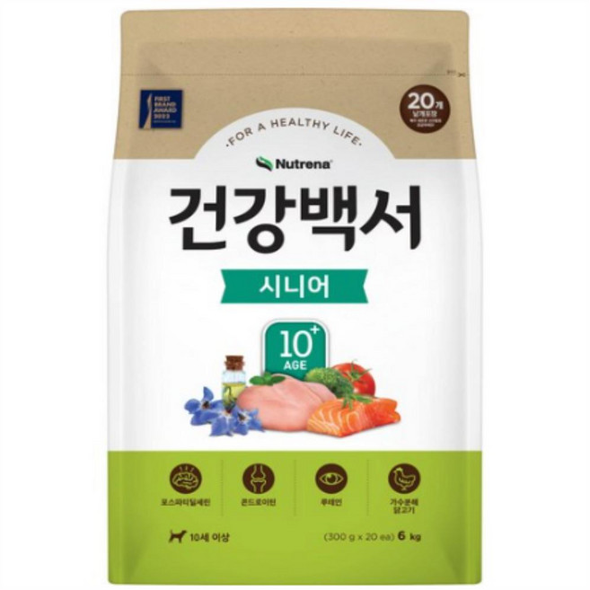 건강백서 시니어, 닭, 2kg, 2개