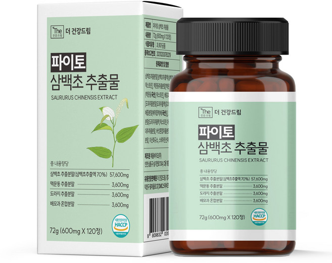 더건강드림 파이토 삼백초 추출물, 1개, 120정