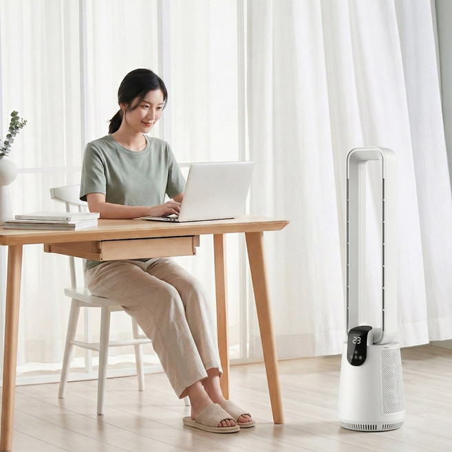 무소음 무풍 날개없는 선풍기