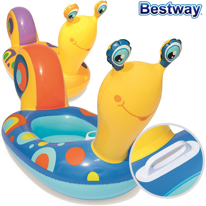 베스트웨이 달팽이 보트 라이더 물놀이튜브 BW 15566 34102KR, 블루, 1개