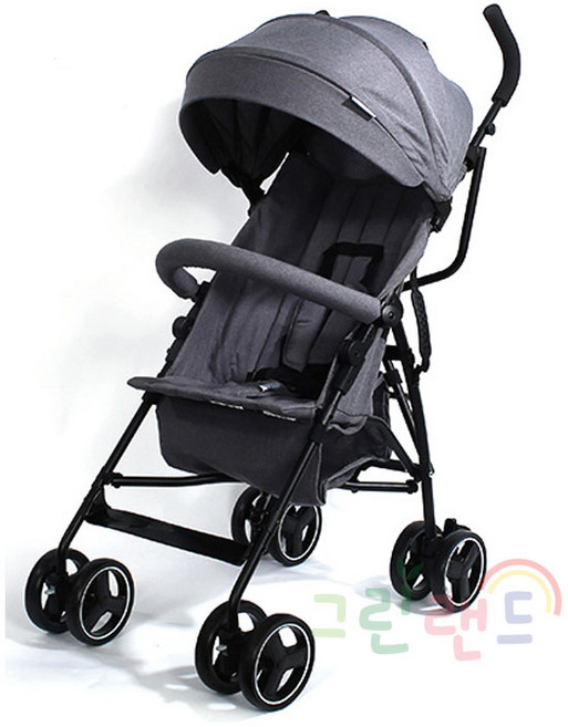 뉴 웰본 로브스또 트리플유모차 2단등받이 허리지지대 휴대손잡이 휴대용유모차 뉴로브스또 플러스유모차 그린랜드79, 멜란지그레이