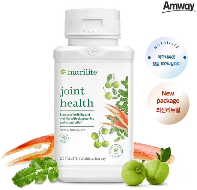 암웨이 뉴트리라이트 조인트 헬스 30일분 Nutrilite Joint Health 30-day supply, 1개, 120정 - 쿠팡