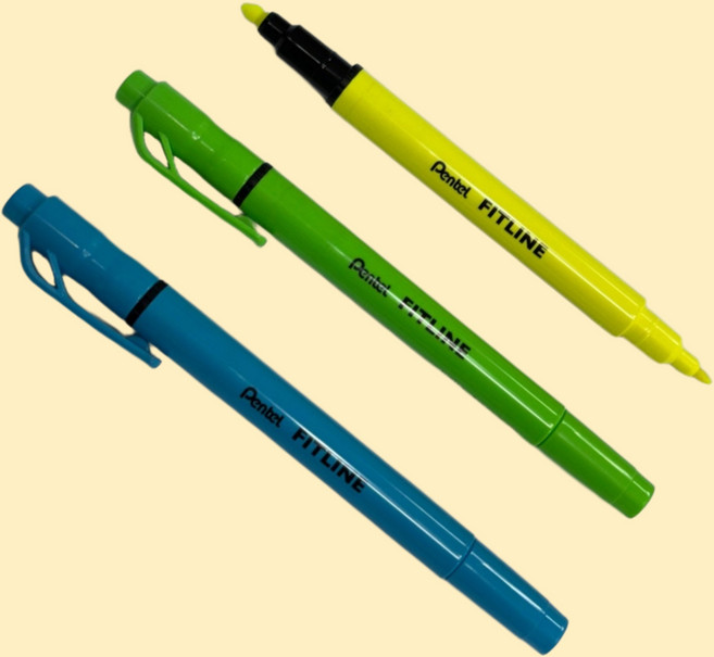 펜텔 피트라인 트윈 형광펜, 라이트그린