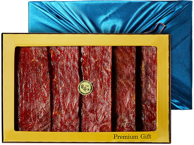 선미육포 프리미엄 선물세트 소고기육포 실속2호 보자기포장, 1개, 250g