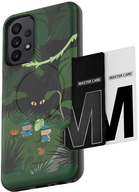 별다섯 자석 맥세이프 카드 케이스 2장 수납 타이니테일즈 숲으로가자