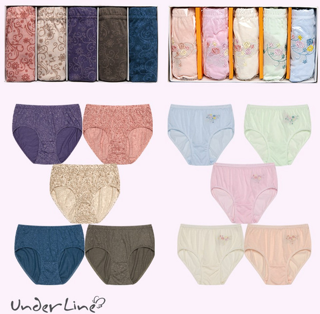 언더라인 [마담] 맥시팬티 혼합 (연색+진색) 10매 세트