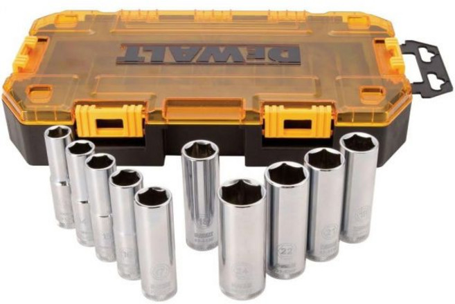 DEWALT DWMT73815 미터법 드라이브 딥 소켓 세트10개 12, Metric socket set, 1
