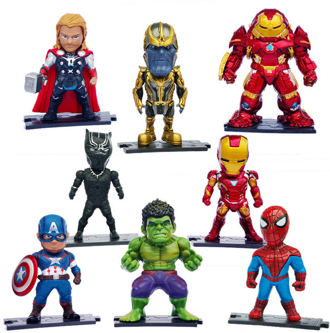 차량 장식 미니 피규어 마블 스파이더맨 흔들흔들 자동차 장식품, 줄타기, 1개, 줄타기