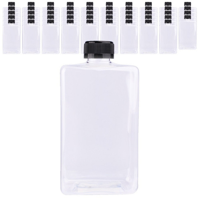 가인글로벌 통통납작페트500 페트병 더치캡 블랙, 50개, 500ml