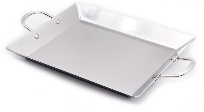 국산 스텐 삼중 사각 볶음팬 인덕션 IH 철판, 중, 1개