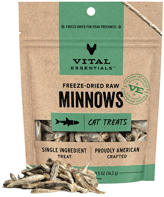 Vital Essentials 凍乾生鮮 貓零食, 14g, 1個, 小魚