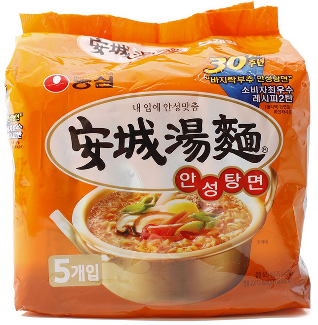 농심 안성탕면 125g*5입, 2팩