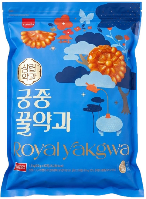 SCP 삼립 궁중 꿀 약과 1.5KG X 2봉지 대용량, 2개