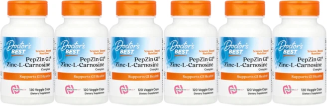 Doctor's Best 펩진 징크카르노신 PepZin GI Zinc L Carnosine Complex, 120정, 6개 - 쿠팡