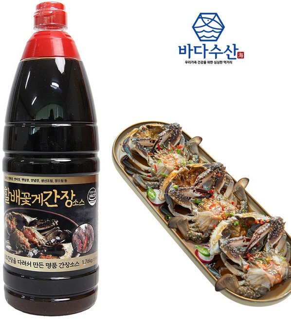 국내산 인천 할배 꽃게간장소스 1.76kg 6월1일 가격인상, 1개