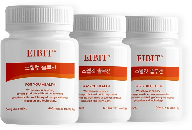다이어트 특허 스웰컷 솔루션 얼굴 하체 순환, 3개, 30정 - 쿠팡