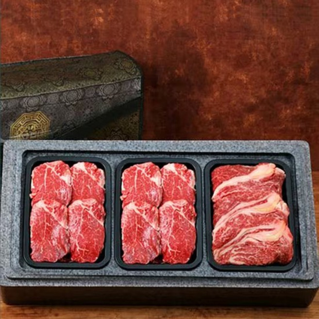 [서가한우] 1++등급 구이선물세트 1.2kg(등심400g+특수부위400g+특수부위400g), 단품, 1개