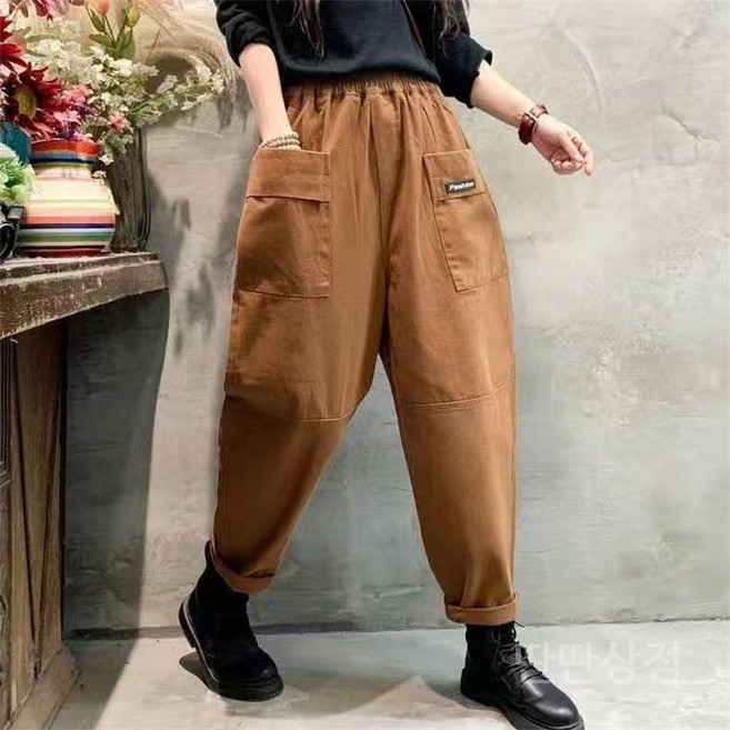 엄마청바지 중년여성 60대 데님 여성용 조거 아줌마 청바지 팬츠 기모 50대 바지