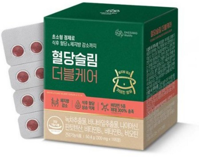 대상웰라이프 혈당슬림 더블케어 50.4g, 168정, 1개