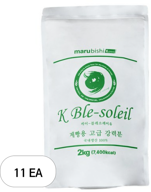 마루비시 케이 블레소레이유 제빵용 고급 강력분, 2kg, 11개