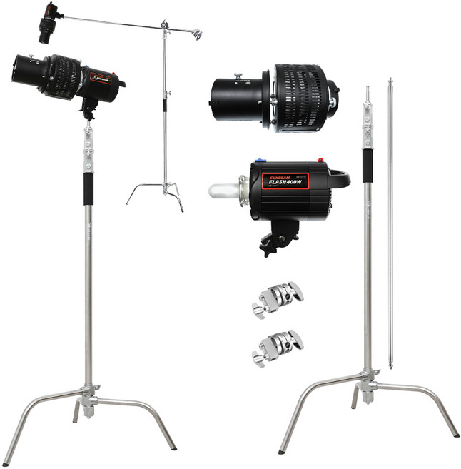 외장 순간광 썬빔 플래시 아트샷 C 스탠드 키트, 1세트, 썬빔 아트샷 키트