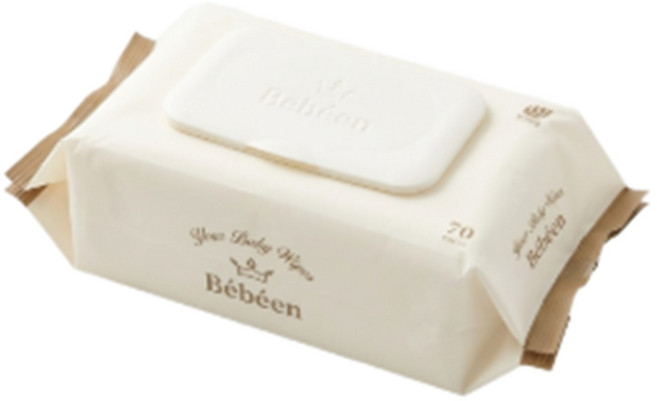 Bebeen 프리미엄 골드 유아물티슈 캡형, 75g, 70매, 20개